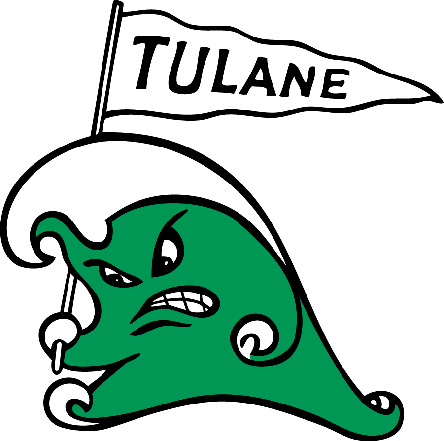 Tulane Green Wave 1964-1986 Primary Logo diy iron on heat transfer